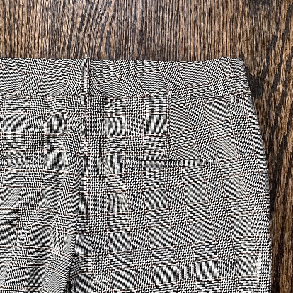 Zara Gray Plaid Pants - Picture 8 of 10